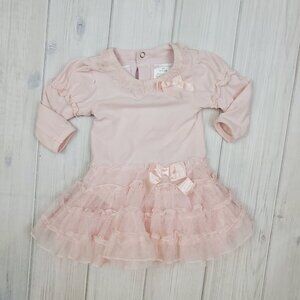 6 Month Baby Girl Light Pink Tutu Dress - FAO
